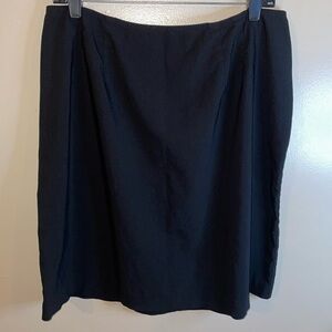 Black knee length skirt